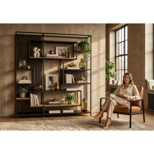 REGAŁ NA KSIĄŻKI METALOWE  RNK-138